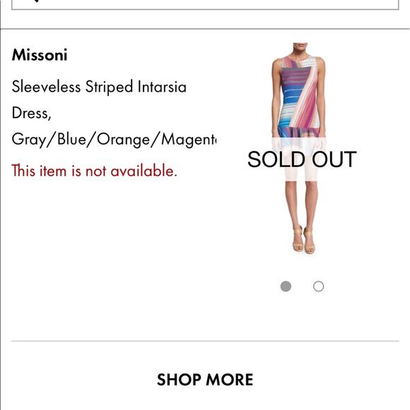 Missoni sleeveless striped Intarsia dress size small designer luxury - Picture 6 of 7